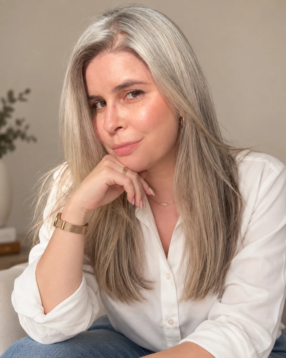 Aline Rivieri em seu espaço de criação